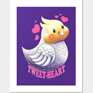 Tweetheart cute bird pun Posters and Art